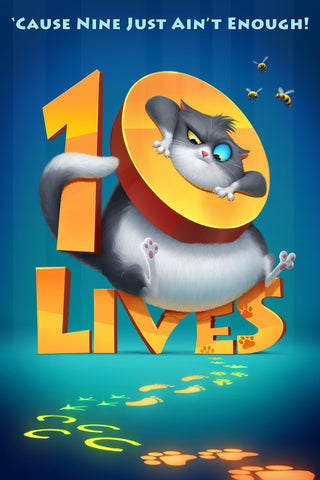 10 Lives Style B Movie Poster 11 x 17 inch