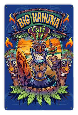 BIG-KAHUNA-TIKI-Vintage-Sign-Metal-Sign
