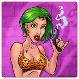 PROSTITUTE GUN Vintage Sign Metal Sign