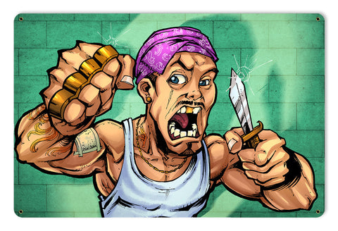 THUG-KNIFE-Vintage-Sign-Metal-Sign