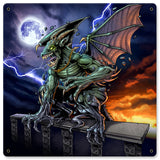 GARGOYLE SIDE Vintage Sign Metal Sign