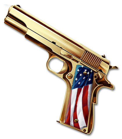 Golden-Gun-Metal-Sign