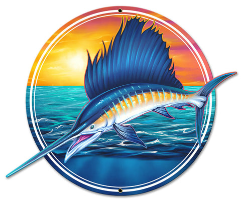 Sailfish-Metal-Sign