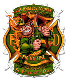 Leprechuan Fire Fighter Fir Na Tine Vintage Sign Metal Sign