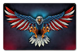 Eagle With US Flag Wings Vintage Sign Metal Sign