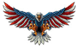 Eagle With US Flag Wings Spread Vintage Sign Metal Sign