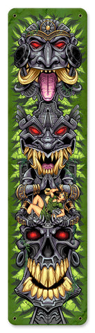 Tiki-Totem-Skateboard-Vintage-Sign-Metal-Sign