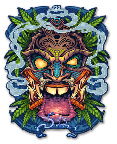 Tiki Head Vintage Sign Metal Sign