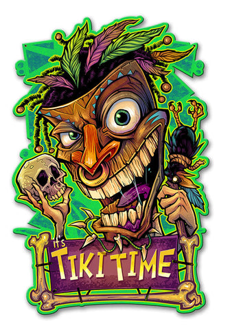 Tiki-Time-Vintage-Sign-Metal-Sign