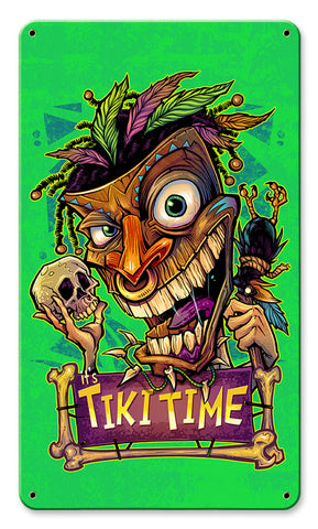Tiki-Time-Vintage-Sign-Metal-Sign
