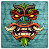 Tiki Head 1 Vintage Sign Metal Sign