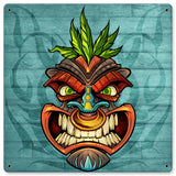 Tiki Head 4 Vintage Sign Metal Sign