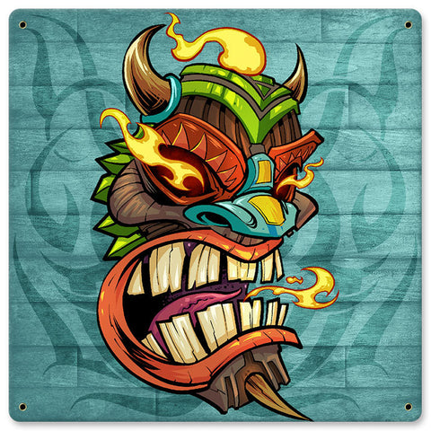 Tiki-Head-5-Vintage-Sign-Metal-Sign