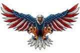 Eagle With US Flag Wing Spread Vintage Sign Metal Sign