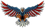 Eagle With US Flag Spread 18 Gauge 58 x 35 Custom Shape Metal Sign