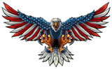 Eagle With US Flag Spread 18 Gauge 58 x 35 Custom Shape Metal Sign