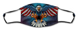 Eagle With US Flag Wing Spread Metal Sign