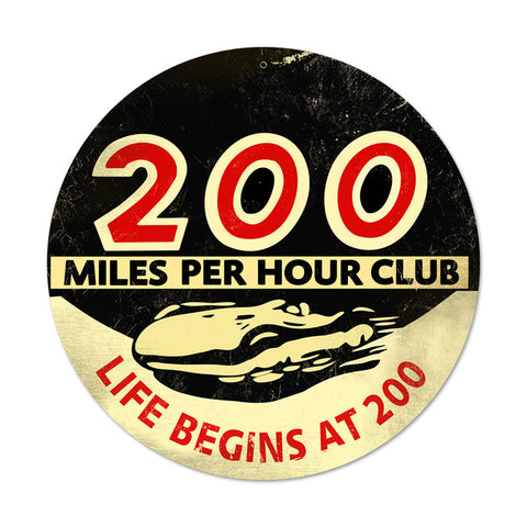 200-Mph-Vintage-Sign-Metal-Sign