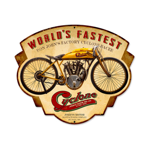 Cyclone Vintage Sign Metal Sign