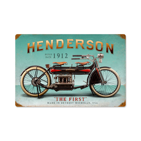 Henderson-First-Vintage-Sign-Metal-Sign