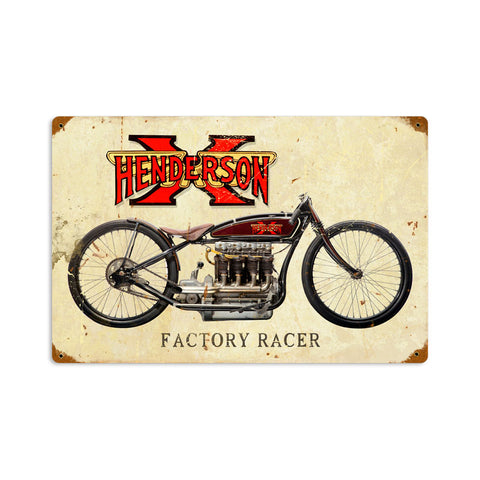Henderson X Vintage Sign Metal Sign