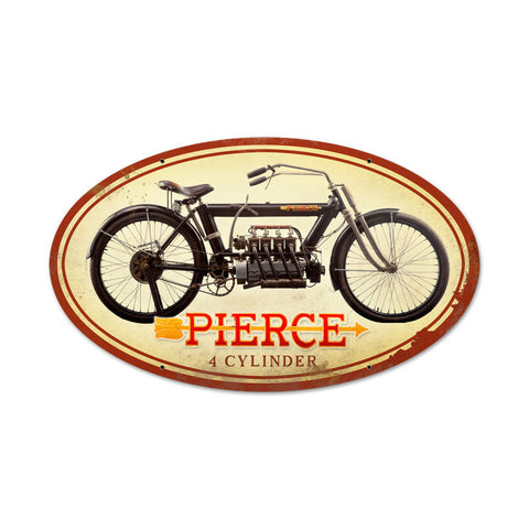 Pierce-4-Cylinder-Vintage-Sign-Metal-Sign