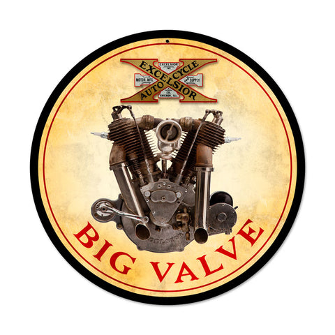 Big Valve Engine Vintage Sign Metal Sign