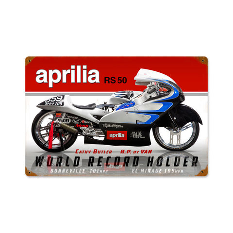 Aprilia-World-Record-Vintage-Sign-Metal-Sign