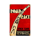 Road Race Vintage Sign Metal Sign