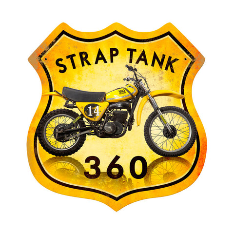 Strap Tank 360 Vintage Sign Metal Sign