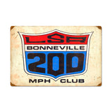 Lsa 200Mph Club Vintage Sign Metal Sign