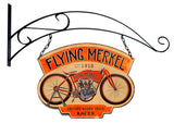 Double Sided Flying Merkel Vintage Sign Metal Sign