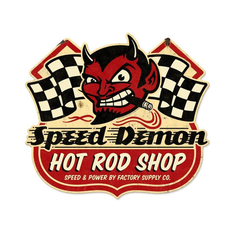 Speed-Demon-Hrshop-Vintage-Sign-Metal-Sign