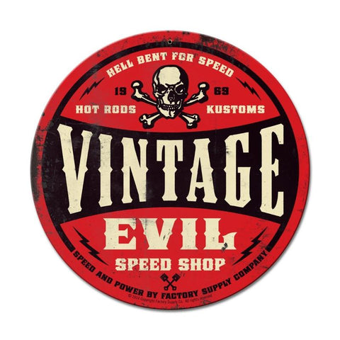 VE002-Red-Round-Vintage-Sign-Metal-Sign