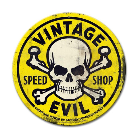 VE007-Round-Yellow-Vintage-Sign-Metal-Sign