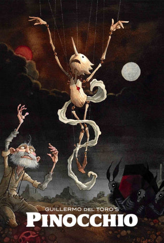 Guillermo del Toro's Pinocchio Style E Movie Poster 27 x 40 inch