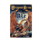Dragon Brew Vintage Sign Metal Sign