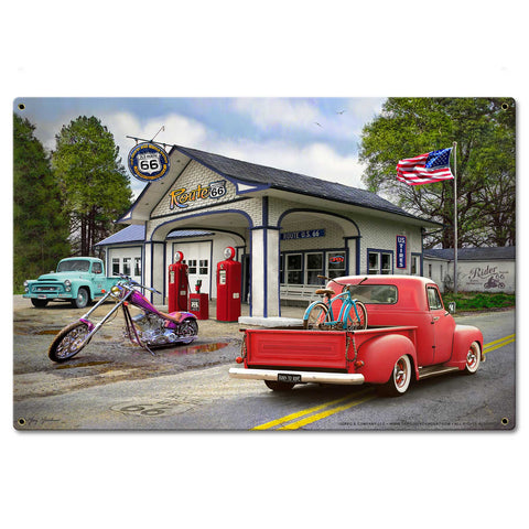 Gas Station 24 X 16 vintage metal sign Metal Sign