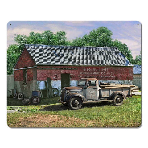 Frontier Truck 15 X 12 vintage metal sign Metal Sign