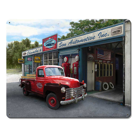 Chambo Truck 15 X 12 vintage metal sign Metal Sign