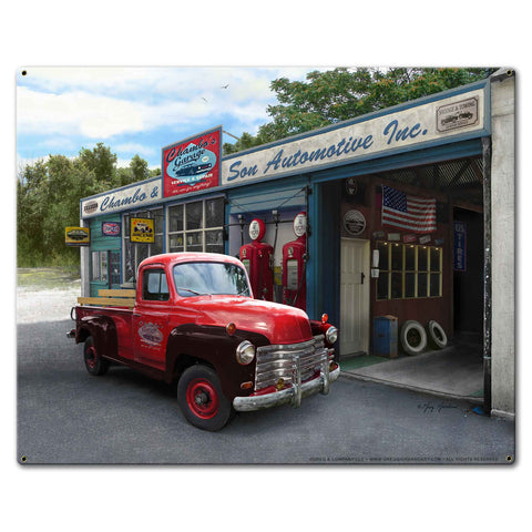 Chambo Truck 30 X 24 vintage metal sign Metal Sign