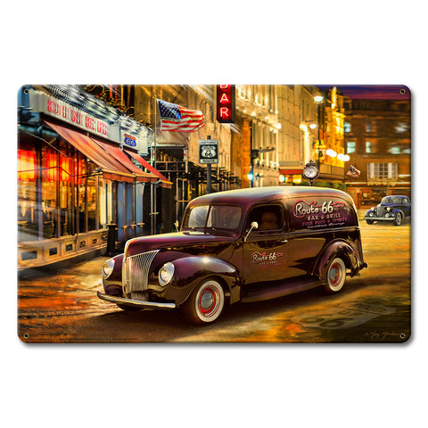 Nostalgic America Metal Sign 18in X12in Metal Sign