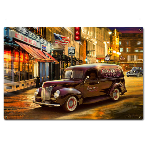 Nostalgic America Metal Sign 24in X16in Metal Sign