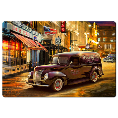 Nostalgic America Metal Sign 36in X24in Metal Sign