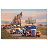 Drive In Metal Sign 24in X16in Metal Sign