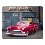 Beck's Garage Metal Sign 15in X12in Metal Sign