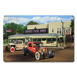 Diner and Rat Rods Metal Sign 18in X12in Metal Sign