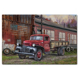 Factory Truck Metal Sign 24in X16in Metal Sign