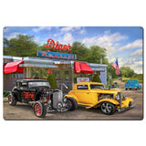 Nostalgic America Diner 2 Metal Sign 36in X24in Metal Sign