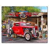 Hot Rod Metal Sign 30in X24in Metal Sign